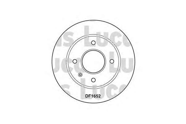 DF1652 Lucas диск гальмівний передній
