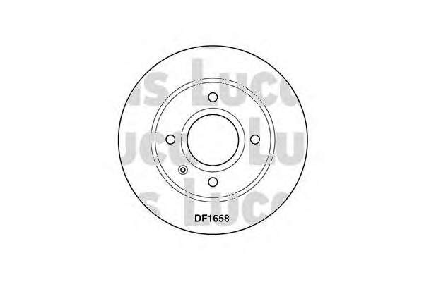 Диск гальмівний передній DF1658 Lucas