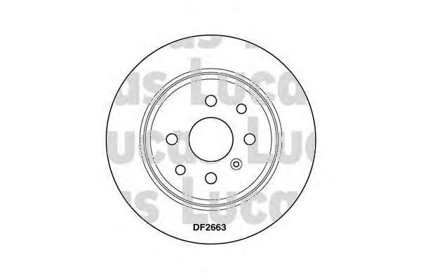 Диск гальмівний задній DF2663 Lucas