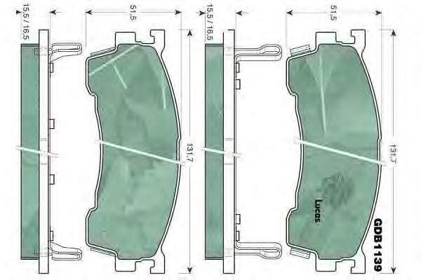 Купити RD21754STD Rider Колодки гальмівні передні, дискові