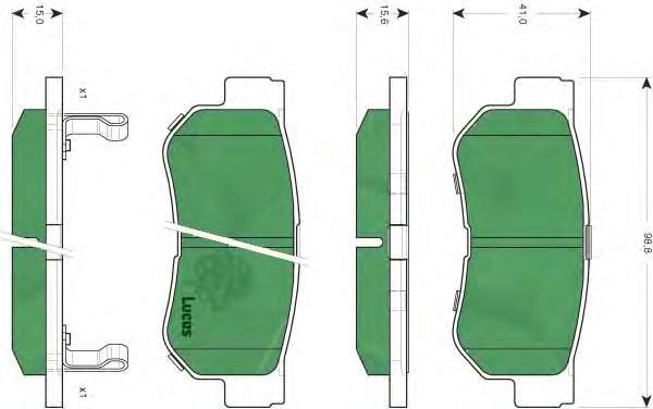 Купити RD3323DB3284 Rider Задні колодки