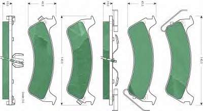Купити 10206660 Centric Parts Задні колодки