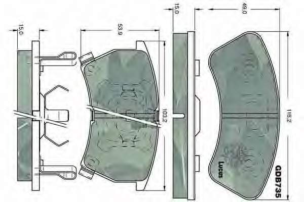 Купити T3062 HELLA-PAGID Колодки гальмівні передні, дискові