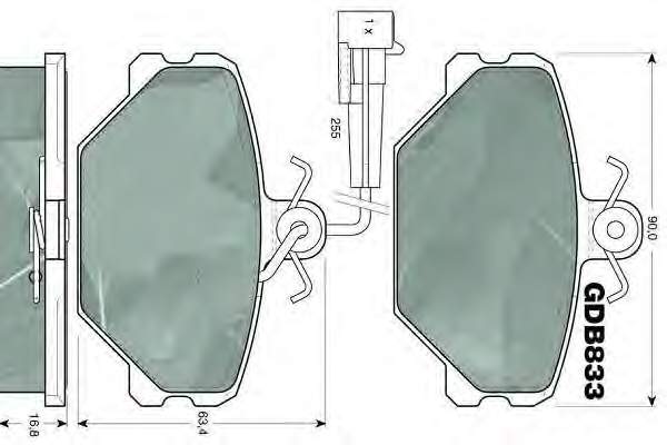 Купити D482E Intelli Колодки гальмівні передні, дискові
