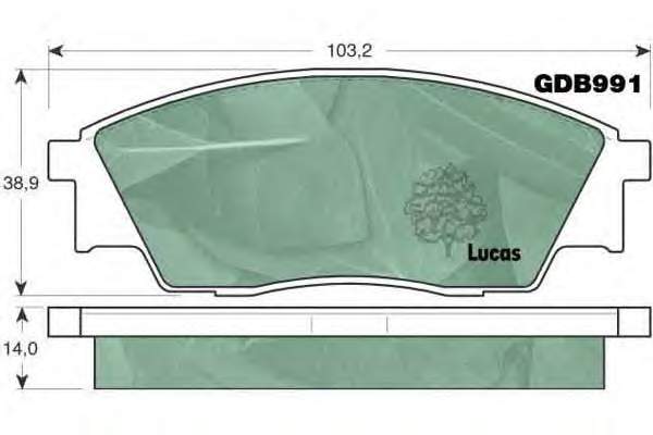 Купити 26290KA120 Subaru Колодки гальмівні передні, дискові