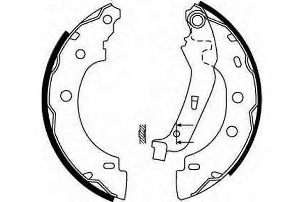 Купити 986487570 Bosch Колодки гальмові задні, барабанні