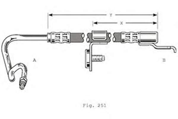 Шланг гальмівний задній, лівий Ford 6823334 ціна, від 24.44 USD