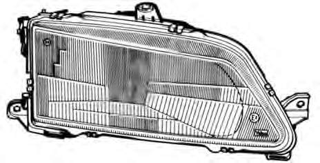 Скло фари лівої Peugeot 306 (7B) (Пежо 306)