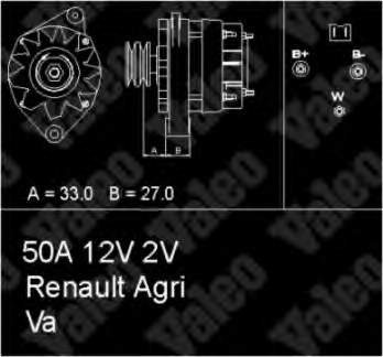 Генератор Renault (RVI) 7701499464 ціна, від 128.63 USD