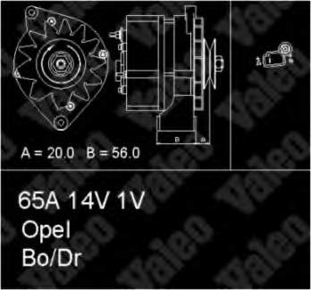 Генератор автомобільний Opel 1204081
