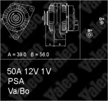 436257 VALEO Авто генератор