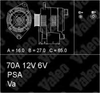 Купити 436345 VALEO Генератор