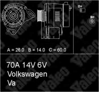 Генератор автомобільний VAG 030903023D
