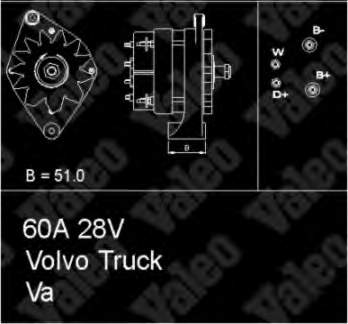 Генератор 436438 VALEO