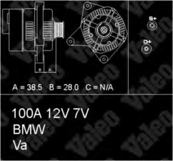 Генератор 436486 VALEO