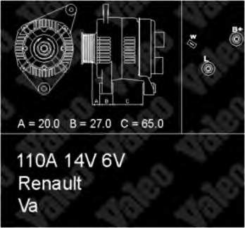 Генератор CA1309IR Renault (RVI)