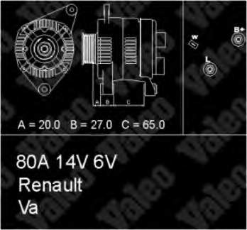 Генератор 7701352301 Renault (RVI)