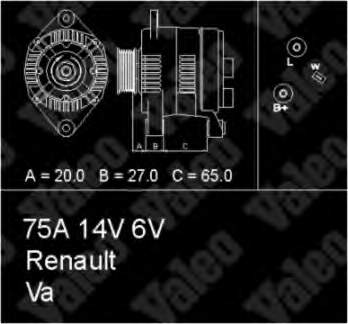 Генератор 7700424596 Renault (RVI)