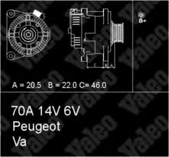 437192 VALEO Авто генератор