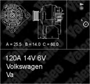 Генератор VALEO 437317 ціна, від 56.37 USD