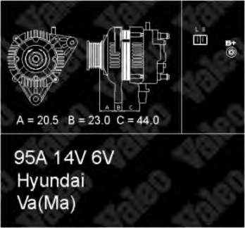 Генератор Hyundai/Kia 3730037150 ціна, від 162.10 USD