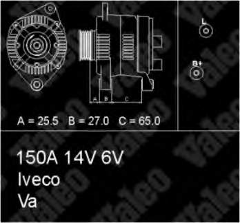 Генератор автомобільний VALEO 437350