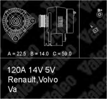 Генератор автомобільний VALEO 437351