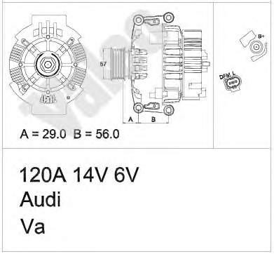 Генератор автомобільний VALEO 437364