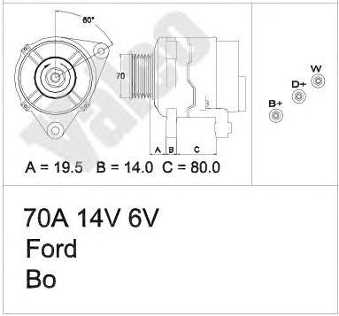 437391 VALEO Авто генератор