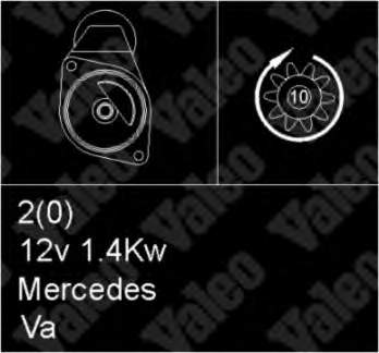 Стартер автомобільний VALEO 455949