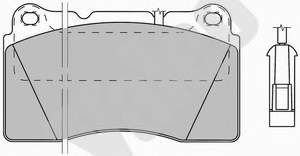 Купити 980156041 Maserati Колодки гальмівні передні, дискові