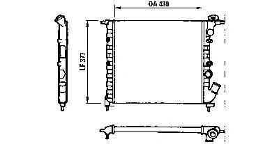 Радіатор основний Renault (RVI) 7701395099 ціна, від 47.70 USD