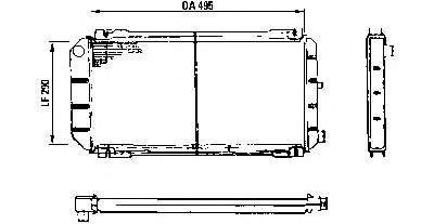 Радіатор 84FB8005CA Ford