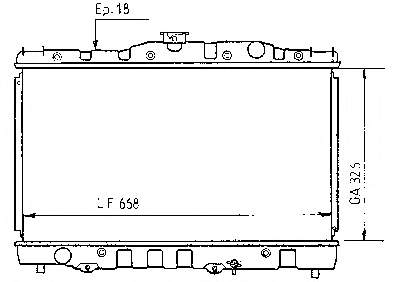 1640015200 Toyota Радіатор охолодження двигуна