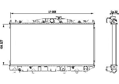 Радіатор основний Toyota 1641064100 ціна, від 491.28 USD