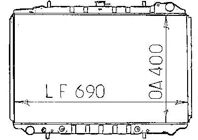 2146085E01 Nissan/Infiniti Радіатор охолодження двигуна