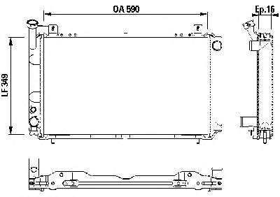Радіатор основний Nissan/Infiniti 2141058A00 ціна, від 73.22 USD