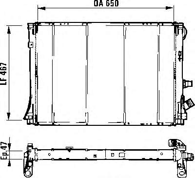 Радіатор 7701041957 Renault (RVI)