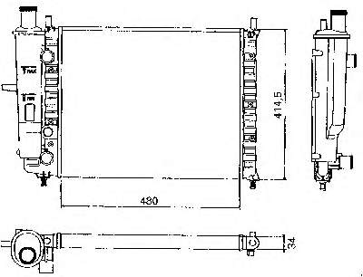 Радіатор 601386 Hart