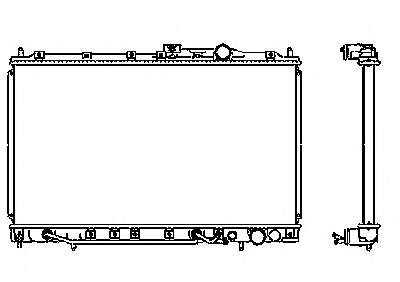 Радіатор охолодження Mitsubishi MB660567