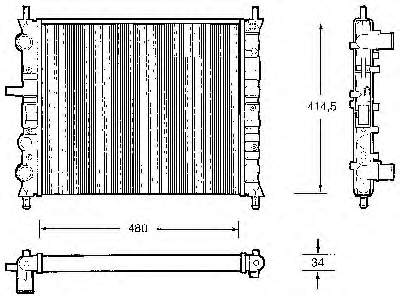 Радіатор основний Fiat/Alfa/Lancia 46737569 ціна, від 43.59 USD