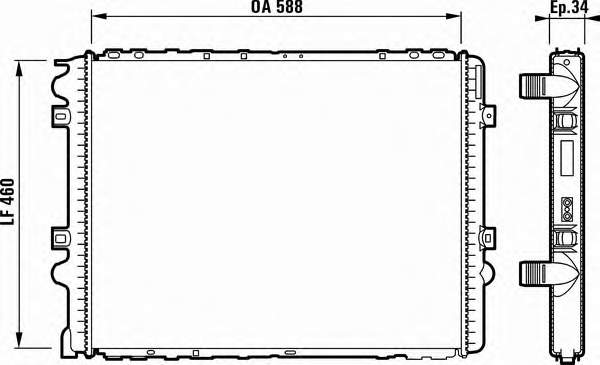 Радіатор основний VALEO 732569 ціна, від 112.26 USD