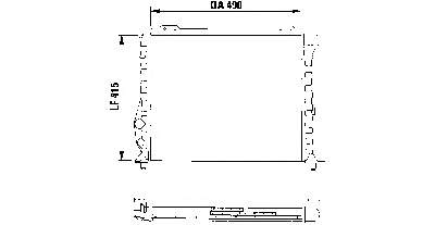 60507819 Fiat/Alfa/Lancia Радіатор охолодження двигуна