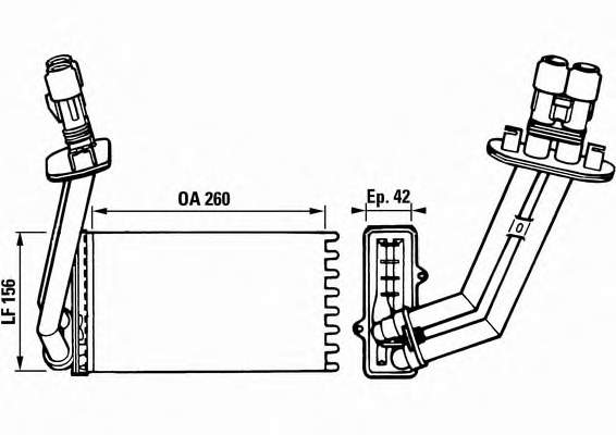 Радіатор пічки (обігрівача) VALEO 812048 ціна, від 18.57 USD