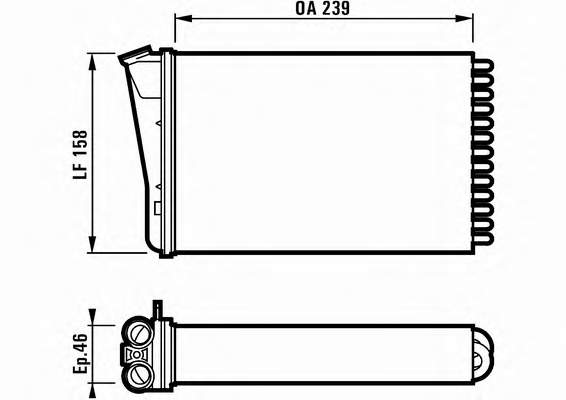 Радіатор пічки (обігрівача) VALEO 812126 ціна, від 19.43 USD
