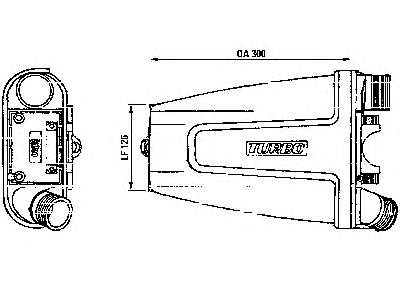 Радіатор интеркуллера 0384C9 Peugeot/Citroen