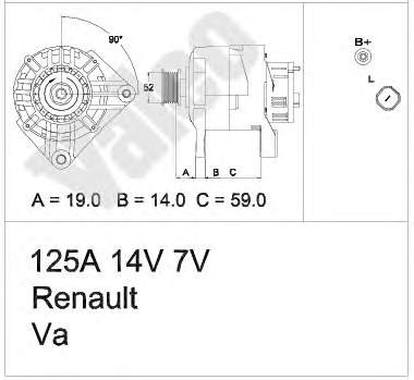 Генератор VALEO 437437 ціна, від 71.31 USD