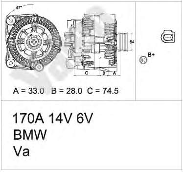 Генератор 437450 VALEO