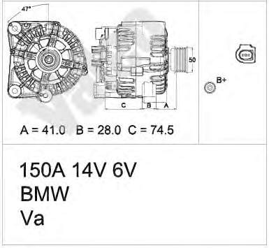 Генератор VALEO 437451 ціна, від 140.28 USD