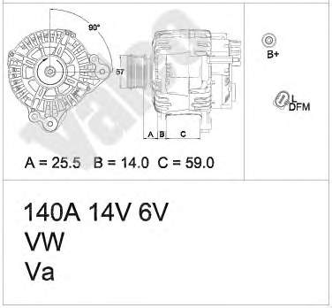 Генератор VALEO 437454 ціна, від 50.73 USD